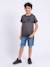 T-shirt manches courtes col rond pur coton noumarty garçon Beige+Gris 8 - vertbaudet enfant 