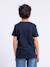 T-shirt manches courtes col rond pur coton noumick garçon Bleu marine+Gris+Kaki 2 - vertbaudet enfant 