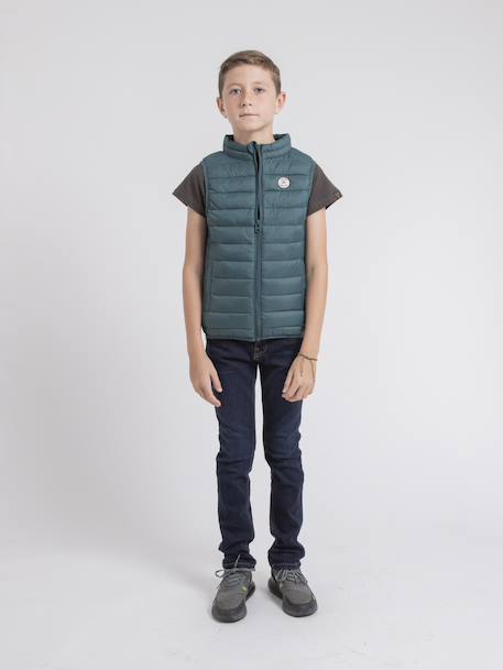 Doudoune sans manche zernes garçon ii Bleu acier+Bleu marine+Gris clair+Noir+Vert foret 20 - vertbaudet enfant 