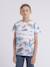 T-shirt col rond niritix garçon Bleu+Corail 1 - vertbaudet enfant 
