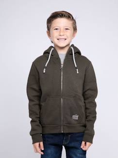 -Sweat zippé capuche wamin garçon