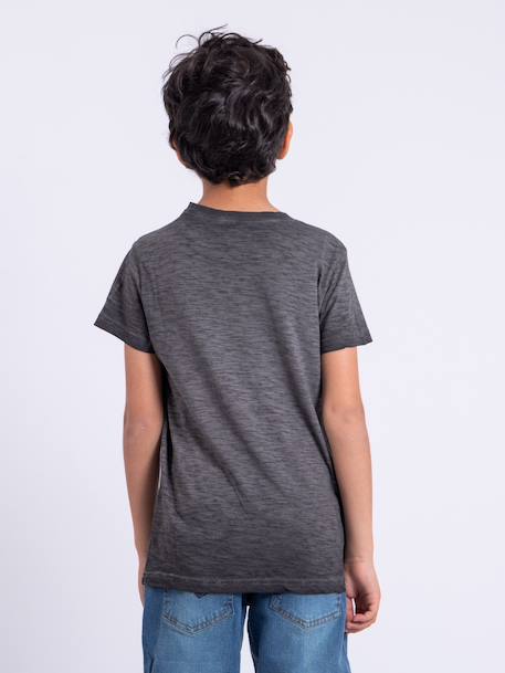T-shirt manches courtes col rond pur coton numelwin garçon Gris 2 - vertbaudet enfant 