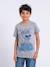 T-shirt manches courtes col rond pur coton noumick garçon Bleu marine+Gris+Kaki 5 - vertbaudet enfant 