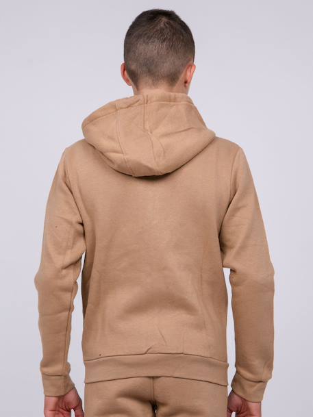 Sweat zippé capuche wamin garçon Beige+Gris clair+Kaki+Vert+Violet 2 - vertbaudet enfant 