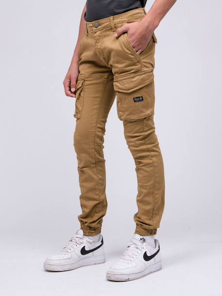 Pantalon battle vaour garçon Beige+Gris+Kaki+Noir 1 - vertbaudet enfant 