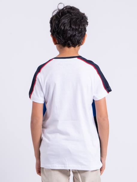 T-shirt manches courtes pur coton nabalia garçon Bleu marine+Kaki+Vert 2 - vertbaudet enfant 