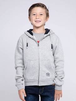 -Sweat zippé capuche wamin garçon