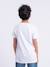 T-shirt manches courtes col rond pur coton nabarzu garçon Blanc+Jaune 2 - vertbaudet enfant 