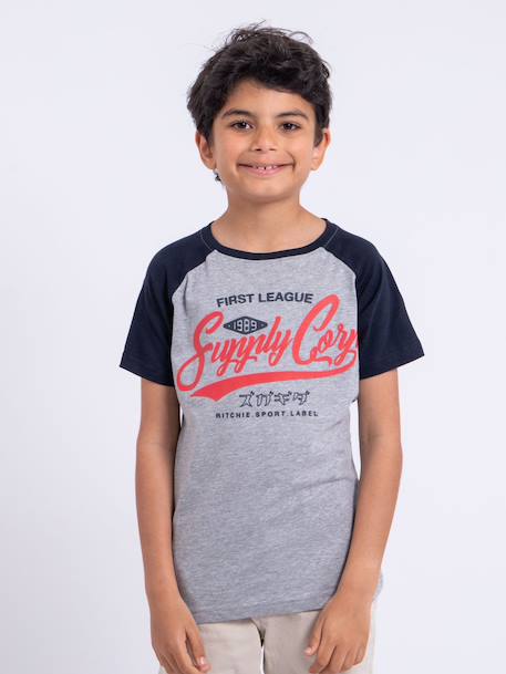 Garçon-T-shirt manches courtes col rond pur coton nechin garçon