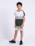 T-shirt manches courtes pur coton nabalia garçon Bleu marine+Kaki+Vert 12 - vertbaudet enfant 