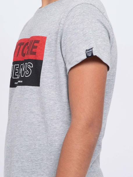 T-shirt col rond pur coton jadamix garçon Gris+Kaki+Noir 3 - vertbaudet enfant 