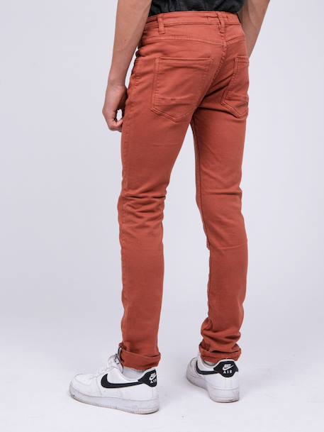 Pantalon 5 poches vaas garçon Beige+Bleu marine+Bordeaux+Kaki+Marron+Rouge brique+Vert 22 - vertbaudet enfant 