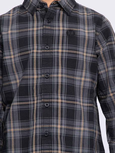 Chemise manches longues carreaux tonka garçon Noir 3 - vertbaudet enfant 