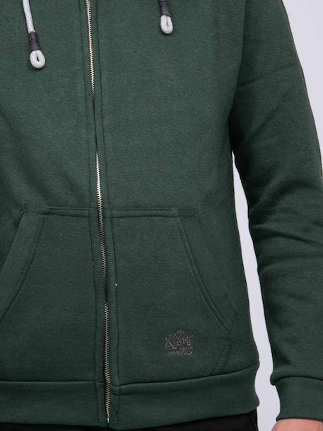 Sweat zippé capuche wamin garçon Beige+Gris clair+Kaki+Vert+Violet 15 - vertbaudet enfant 