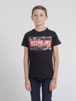 Garçon-T-shirt, polo, sous-pull-T-shirt-T-shirt col rond pur coton jardin garçon