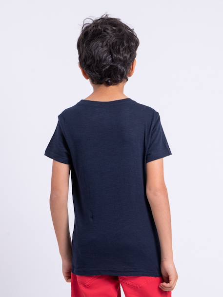 T-shirt manches courtes col rond pur coton nomary garçon Blanc+Jaune+Rouge 10 - vertbaudet enfant 