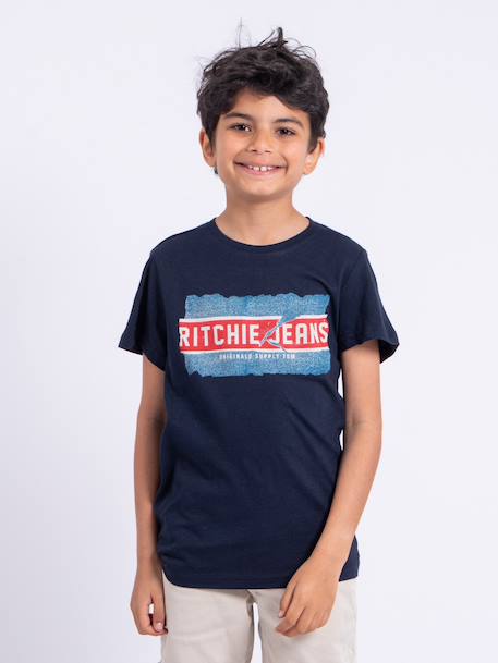 Garçon-T-shirt manches courtes col rond pur coton nipeter garçon
