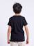T-shirt manches courtes col rond pur coton nabojan garçon Noir+Rouge 2 - vertbaudet enfant 