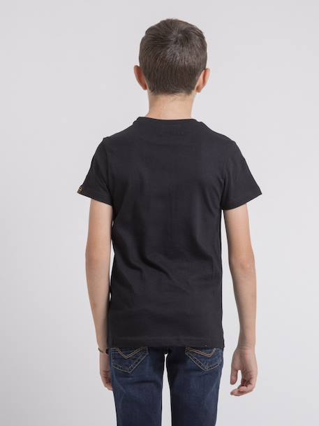 T-shirt col rond pur coton jardin garçon Bleu marine+Gris+Noir 10 - vertbaudet enfant 