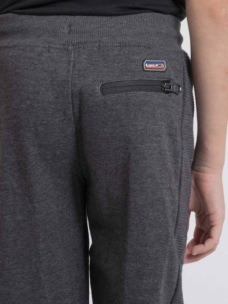 Pantalon molleton vercout garçon Gris foncé+Noir 3 - vertbaudet enfant 
