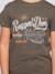 T-shirt col rond pur coton niloman garçon Blanc+Kaki 7 - vertbaudet enfant 