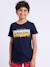 T-shirt manches courtes col rond pur coton nomary garçon Blanc+Jaune+Rouge 5 - vertbaudet enfant 