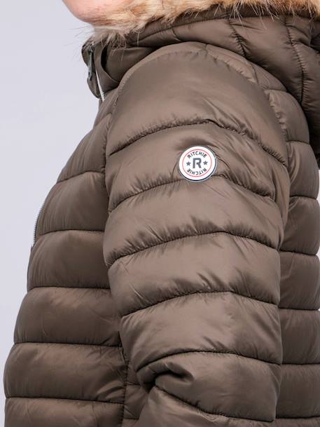 Doudoune capuche ziltou garçon Bleu marine+Kaki 7 - vertbaudet enfant 