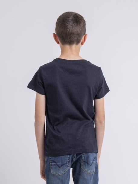 T-shirt col rond nipagolo garçon Blanc+Bleu marine+Kaki 6 - vertbaudet enfant 