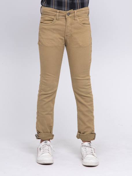 Pantalon 5 poches vaas garçon Beige+Bleu marine+Bordeaux+Kaki+Marron+Rouge brique+Vert 1 - vertbaudet enfant 