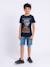 T-shirt manches courtes col rond pur coton noumick garçon Bleu marine+Gris+Kaki 4 - vertbaudet enfant 