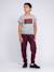 Pantalon jogging vamdary garçon Bleu marine+Violet 8 - vertbaudet enfant 