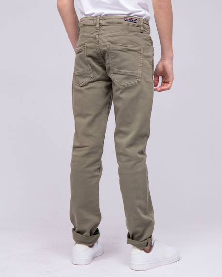 Pantalon chino candelo garçon Beige+Bleu marine+Kaki+Rouge 10 - vertbaudet enfant 