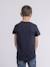 T-shirt col rond pur coton numatis garçon Bleu marine+Camel+Vert 2 - vertbaudet enfant 
