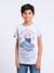 T-shirt manches courtes col rond pur coton nuplaton garçon Bleu marine+Gris clair+Kaki 1 - vertbaudet enfant 