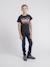 T-shirt col rond pur coton jardin garçon Bleu marine+Gris+Noir 4 - vertbaudet enfant 