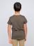 T-shirt col rond pur coton niloman garçon Blanc+Kaki 6 - vertbaudet enfant 