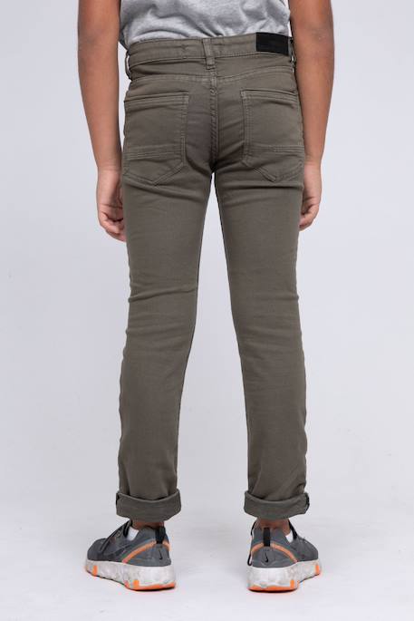 Pantalon 5 poches vaas garçon Beige+Bleu marine+Bordeaux+Kaki+Marron+Rouge brique+Vert 14 - vertbaudet enfant 