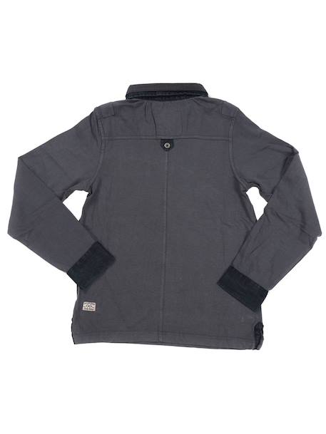 Polo prome garçon Gris 3 - vertbaudet enfant 