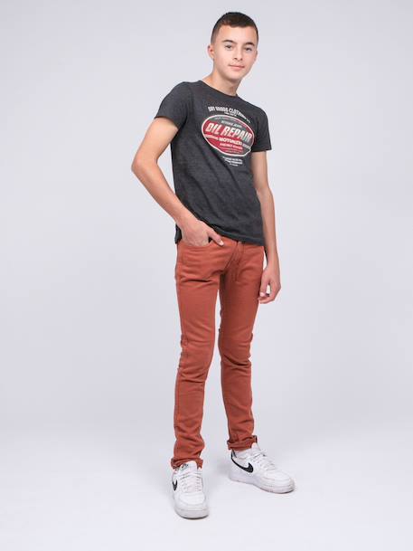 Pantalon 5 poches vaas garçon Beige+Bleu marine+Bordeaux+Kaki+Marron+Rouge brique+Vert 24 - vertbaudet enfant 
