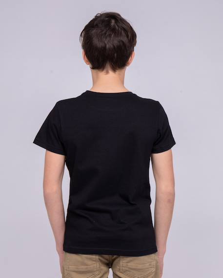T-shirt col rond pur coton namlet garçon Kaki+Noir 6 - vertbaudet enfant 