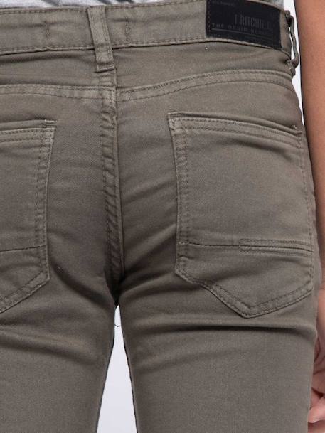 Pantalon 5 poches vaas garçon Beige+Bleu marine+Bordeaux+Kaki+Marron+Rouge brique+Vert 15 - vertbaudet enfant 