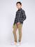 Pantalon 5 poches vaas garçon Beige+Bleu marine+Bordeaux+Kaki+Marron+Rouge brique+Vert 4 - vertbaudet enfant 