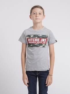 Garçon-T-shirt, polo, sous-pull-T-shirt-T-shirt col rond pur coton jardin garçon