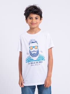 Garçon-T-shirt, polo, sous-pull-T-shirt manches courtes col rond pur coton nabarzu garçon