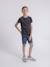 T-shirt col rond nilimour garçon Gris+Kaki 4 - vertbaudet enfant 