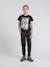 Pantalon molleton vercout garçon Gris foncé+Noir 8 - vertbaudet enfant 