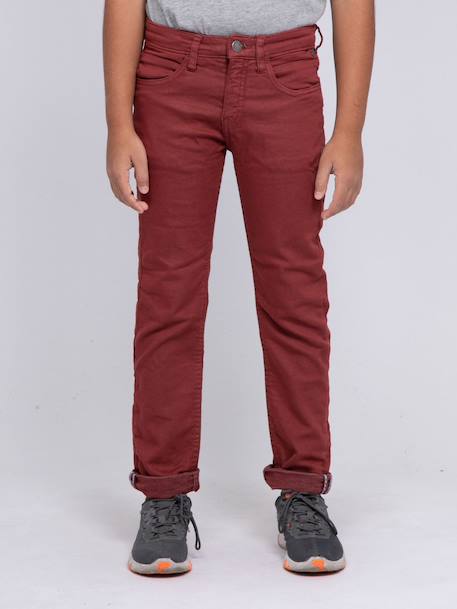 Pantalon 5 poches vaas garçon Beige+Bleu marine+Bordeaux+Kaki+Marron+Rouge brique+Vert 9 - vertbaudet enfant 