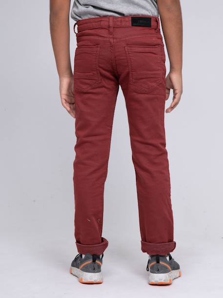 Pantalon 5 poches vaas garçon Beige+Bleu marine+Bordeaux+Kaki+Marron+Rouge brique+Vert 10 - vertbaudet enfant 