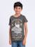 T-shirt manches courtes col rond pur coton nuplaton garçon Bleu marine+Gris clair+Kaki 9 - vertbaudet enfant 