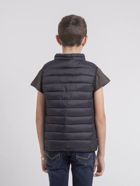 Doudoune sans manche zernes garçon ii Bleu acier+Bleu marine+Gris clair+Noir+Vert foret 14 - vertbaudet enfant 